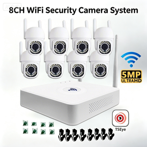 กล้องวงจรปิด TSEye 8CH 5MP WiFi PTZ สำหรับภายนอกอาคาร มาตรฐานกันน้ำ IP66 พร้อมระบบมองเห็นในเวลากลางคืน ระบบกล้องวงจรปิดสำหรับบ้าน - Product Image 1
