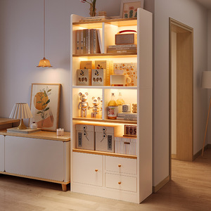 Vente en gros Bibliothèque à plusieurs niveaux en <span class=keywords><strong>bois</strong></span> <span class=keywords><strong>massif</strong></span> Supports de rangement blancs Étagères avec tiroir Étagères de rangement Étagères - Product Image 2