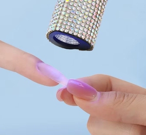 Lampes à séchage rapide rechargeables <span class=keywords><strong>pour</strong></span> <span class=keywords><strong>ongles</strong></span>, 3W Power Storage Handheld Nail Art Strip Spotlight Models Do Not Black Hand - Product Image 2