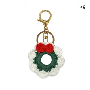 Kit de Llaveros de Ganchillo Navideños Hechos a Mano, Amigurumi de Ganchillo de Santa Claus, Colgantes para Bolsos de Árbol de Navidad, Adornos Navideños, Regalo - Product Image 5