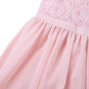 Abito Lungo Elegante in Pizzo e Chiffon per <span class=keywords><strong>Damigelle</strong></span> e Feste di Compleanno per Bambine - Product Image 6