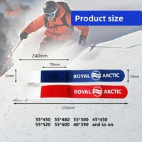 Sangle de ski nordique en nylon/EVA pour hommes, 50*450mm, avec logo personnalisé imprimé et fermeture auto-agrippante pour fixation de ski alpin - Vente en gros