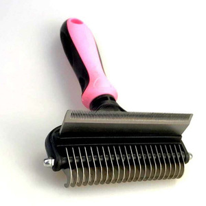 <b>Pet</b> Detangling Comb 2 In 1 Stainless Steel Dual Use For Dog Grooming - Product Image 2
