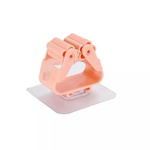Mop Broom Holder Self <b>Adhesive</b> Mop Grip Storage Holders Wall Mounted Broom Hanger Tool Organizer Rack for Kitchen Garden - Product Image 6