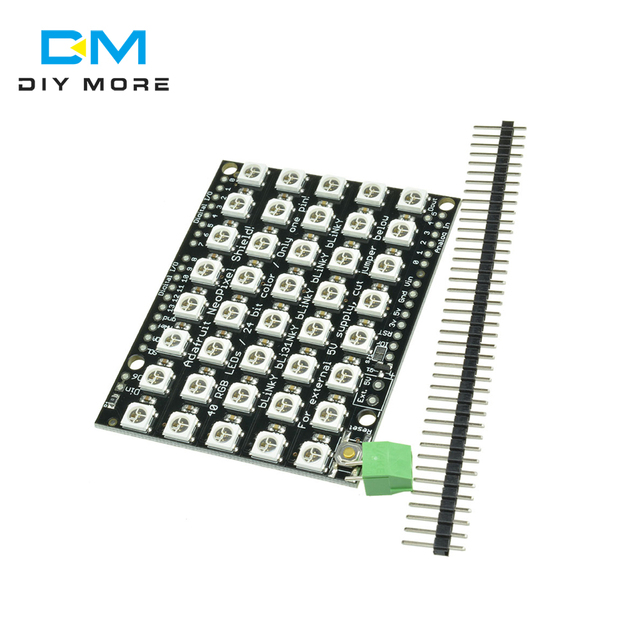 Factory 8x5 40 WS2812 LED SMD5050 RGB Full Color Panel Driver Board DIY Led Display Module Addressable LED Matrix