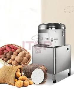 PP8 paslanmaz çelik otomatik elektrikli patates soyucu endüstriyel patates soyucu ticari patates soyma makinesi