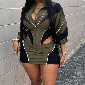 2025 vestidos Casual Fat Girls Club Mini fruncido ajustado de talla grande mujeres diamante fiesta Club <span class=keywords><strong>trajes</strong></span> <span class=keywords><strong>elegantes</strong></span> vestido Sexy - Product Image 4