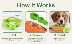 Juguete 2 en 1 para mascotas: Tapete de silicona para lamer con forma de zanahoria y molde para snacks congelados, juguete interactivo para masticar y alimentar perros. - Product Image 2