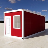 Maison conteneur modulaire préfabriquée en structure acier portable 40 pieds, démontable, 3 chambres, deux étages, pour habitation, magasin ou logement mobile compact