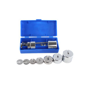 物理実験7ピース/セット2 ~ 200g金属スロット付き重量セットスケールバランス校正ハンガーケース付き - Product Image 2