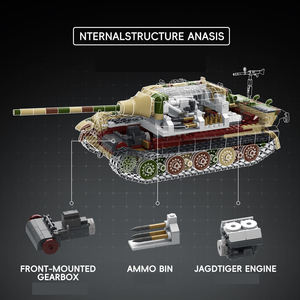Kit de construction militaire à l'échelle 1:35 du chasseur de chars <span class=keywords><strong>allemand</strong></span> Sd Kfz 186 Jagdtiger 201 de la Seconde Guerre mondiale, pour les amateurs adultes. - Product Image 3