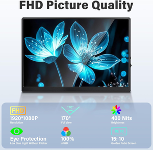 10.5inch màn hình di động 1920x1280P FHD IPS màn hình USB-C máy tính xách tay thứ hai bên ngoài cho máy tính xách tay PC Mac điện thoại PS IPS siêu mỏng - Product Image 5