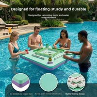 Plateau de jeu Mahjong et dominos flottant et étanche en EVA souple, exclusivité transfrontalière, pour la natation, fabriqué à Huizhou