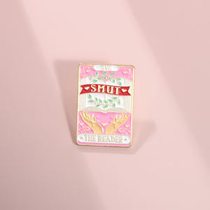 Bros Enamel Kartu Tarot Motif Smut, Aksesoris Pakaian, Hadiah untuk Teman - Product Image 2