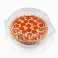 Boîte à dessert ronde transparente en PET de qualité alimentaire, 8 pouces, emballage jetable pour gâteau, tiramisu, cheesecake, pizza