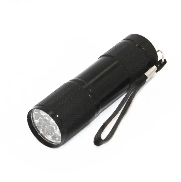 Mini Size Practical Usage Violet 395nm Flashlight 9 LED UV Torch