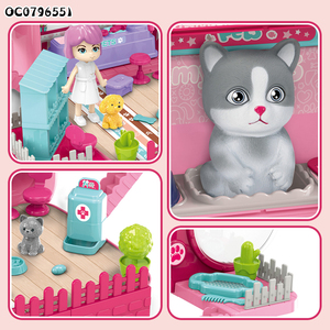 Zaino di alta qualità <span class=keywords><strong>per</strong></span> bambine finta set di giocattoli <span class=keywords><strong>per</strong></span> negozi di animali domestici <span class=keywords><strong>per</strong></span> bambini - Product Image 6