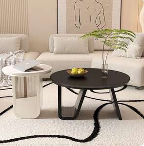 Mesa Auxiliar Redonda de Madera para Dormitorio, Mesa Auxiliar de Lujo para Sala de Estar, Venta al por Mayor - Product Image 4