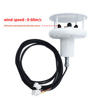 Anémomètre marin à bas prix RS485 0-60m/s, instrument de station météo ultrasonique 2 en 1 pour la vitesse et la direction du vent, anémomètre pour bateau