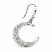 Edelstahl Mode-Anhänger-Halskette, 18K Vergoldet mit Abalone-Muschel-Einlage, Halbmond-Design, Zarter Schmuck für Frauen zum Täglichen Tragen