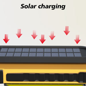 Foco LED Solar IP65, Lámpara de Trabajo COB, Linterna Portátil, Luz de Camping, Linterna de Búsqueda, Tipo USB o Solar, Luz de Emergencia - Product Image 4