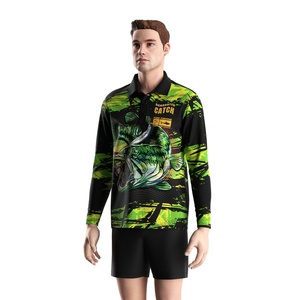 Camiseta de Pesca de Barramundi con Estampados Sublimados, Protección UPF 50+, Tejido Transpirable, Ideal para Pescadores y Cazadores - Product Image 2