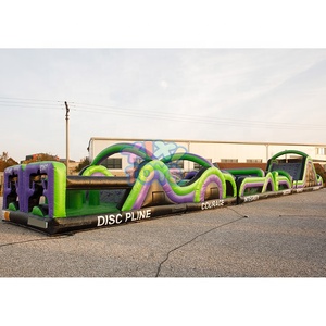 XIXI TOYS Juegos de carrera de obstáculos inflables de 33m de largo para adultos Modular Boot Camp Sport Castle - Product Image 1