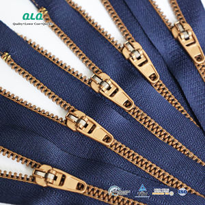 QLQ #10 사용자 정의 브랜드 로고 고무 도매 디자인 데님 밀폐 은폐 스포츠 탈론 Cmz 더블 팩토리 품질 지퍼 지퍼 - Product Image 1