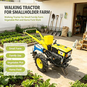 Tractor <span class=keywords><strong>de</strong></span> <span class=keywords><strong>Mano</strong></span> <span class=keywords><strong>de</strong></span> 8-32 HP con Arado <span class=keywords><strong>de</strong></span> Moldura, Fácil Operación para Preparación <span class=keywords><strong>de</strong></span> Terrenos en Huertos - Product Image 6