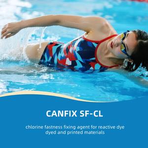 Agent fixateur de résistance au chlore CANFIX SF-CL pour <span class=keywords><strong>agents</strong></span> auxiliaires textiles, teintures réactives, matériaux teints et imprimés, origine CN/SHG - Product Image 4