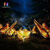 Ensemble de lanternes papillon lumineuses pour extérieur, étanches et durables, en fer, pour jardin, paysage, festival, et visites nocturnes