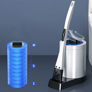 BBA230-Juego de escobilla desechable para inodoro, cepillo de limpieza Simple y desechable, sin extremos muertos, limpieza del hogar, líquido - Product Image 1