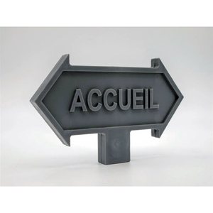 Segnaletica esterna e identificazione del sito in ASA anti-UV, stampa 3D FDM su misura, a partire da 4,90 € a placca - Product Image 1