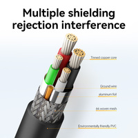 Cable USB C a Tipo B con Múltiples Mallas de Protección y Carga Rápida de 5A para Computadora y Cámara, Revestimiento de PVC, Transferencia de Datos