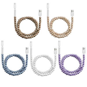 Cavo di ricarica USB Type-C con perle fatte a mano, alla moda ed elegante, per ricarica rapida e sincronizzazione dati, cavo per telefono elegante. - Product Image 2