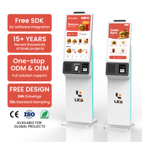 Kiosque de paiement biométrique en libre-service OEM personnalisé avec reconnaissance faciale, numérisation de passeport, utilisation en intérieur, solutions en métal