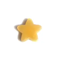 Mini ornements en cristal naturel, sculpté à la main, crème jaune, Jade lune étoile, pour décoration, bricolage, meilleure vente,