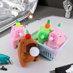 Lindo Kappi Bala oso muñeca Popular Internet burbuja soplado llavero de felpa PP algodón relleno colgante regalo Kawaii máquina muñeca - Product Image 1