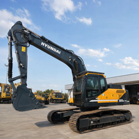 Excavatrice sur chenilles Hyundai 305LC-9T d'occasion, 30 tonnes, origine Corée, moteur, boîte de vitesses, pompe, PLC pour travaux miniers, modèle 2020