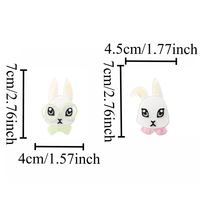Broche Lapin en Acrylique Amusante et Mignonne, Épingle Animale Faite à la Main, Accessoire de Vêtement Élégant pour Femme, Cadeau