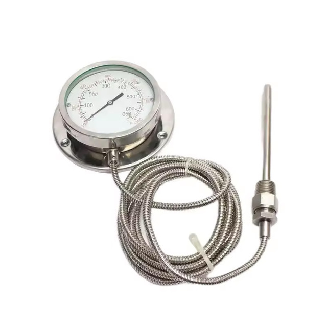 HUBEN Stainless Steel Waterproof Capillary Dial Thermometer