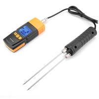 GM620 Alat Ukur Kelembapan Kayu Terbaru 2-70% Pengukur Kelembapan Digital Layar LCD Probe Pengukur Ganda Detektor