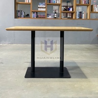 Meubles de pub et de restaurant commerciaux Offre Spéciale Table Fast Food Cafe Shop Tables à manger en MDF contreplaqué à vendre