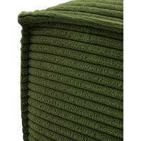 Canapé modulaire en blocs de tissu premium vert mousse, minimaliste moderne, en mousse haute densité, pour une combinaison libre et décontractée
