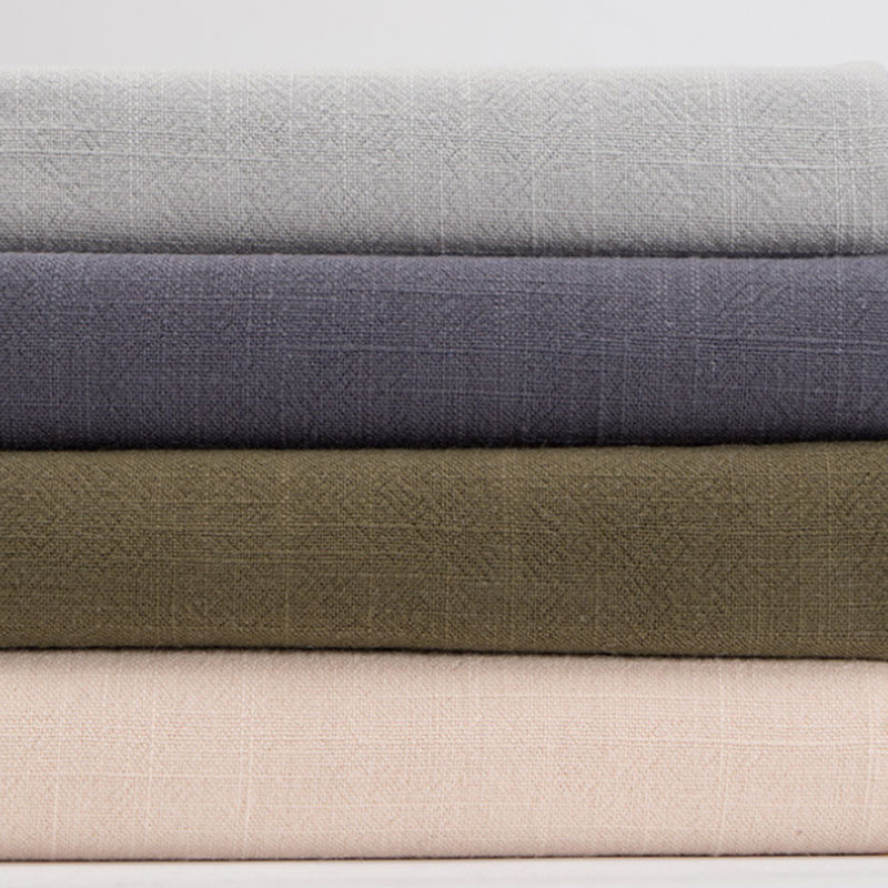 Оптовая продажа с фабрики made12 * 12 180gsn простой 55% хлопок 45% лен тонкий лен хлопок смешанная ткань для платья для рубашки в наличии