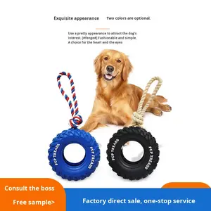 Best Bite-Resistant Rubber Tire Border Shepherd Zähne Schleifen Reinigung Beißen Large Breed Dog Toys - Product Image 3