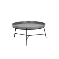 Table basse en ciment à profil bas, table de salon minimaliste en béton, style Wabi Sabi, prix direct usine