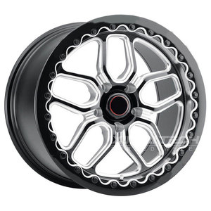 ล้อฟอร์จ XINLAI Custom Beadlock ขอบลึก ขนาด 15 17 18 19 20 นิ้ว 5x114.3 5x120 5x127 สำหรับรถ ATV&UTV Mercedes corvette BMW - Product Image 1