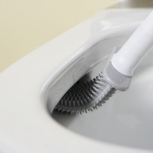 Ensemble de brosses WC miniatures professionnelles à poils doux pour salle de bain (matériau PP, fond plat) - Product Image 6