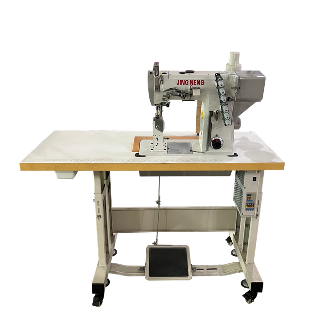 JN-7200 Four Needle and Six Threads Industrial Post-bed Sewing Machine with High Power Direct Drive Motor for Bag and Shoes